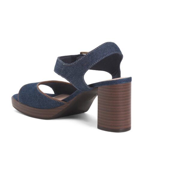 CLARKS Dark Denim Ambyrlyn Faye Sandals - Picture 2 of 2
